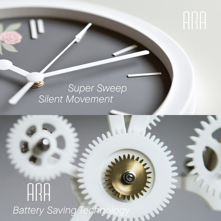 Jam Dinding Analog Custom ARA Putih &amp; Jarum 249-169 Putih MJD 6168 JDARCSTM168-RPUTJPUT249-169-M6168