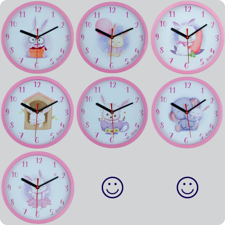 Jam Dinding Analog Animal Boba Rabbit Dancing JDBOBAABB1159RDAN