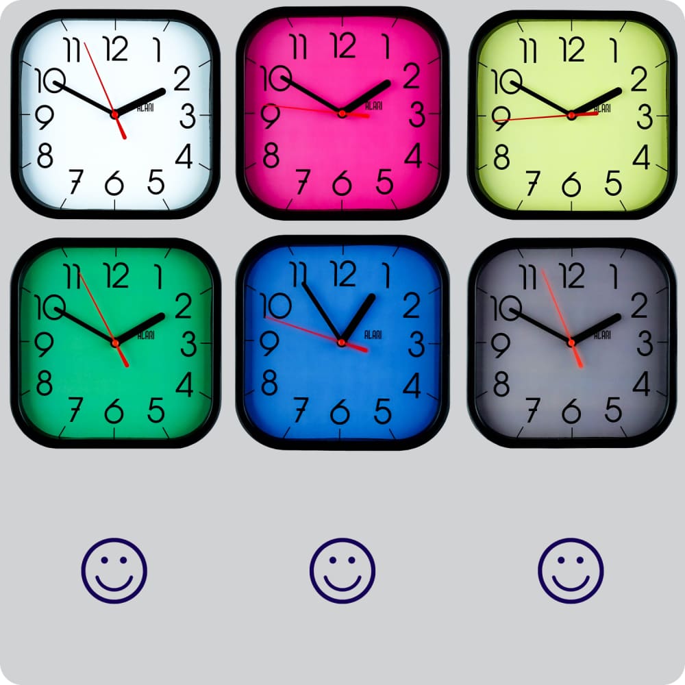 Jam Dinding Analog Polos Minimalis Alari Hitam Abu JDALARAL1236-5454HITABU