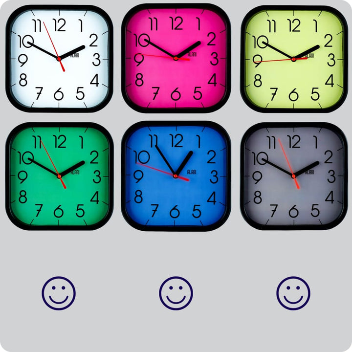 Jam Dinding Analog Polos Minimalis Alari Hitam Abu JDALARAL1236-5454HITABU