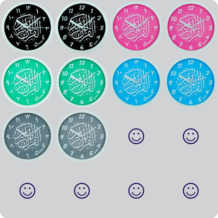 Jam Dinding Analog Kaligrafi Medine Abu-Abu JDMEDIMD1134KQABU