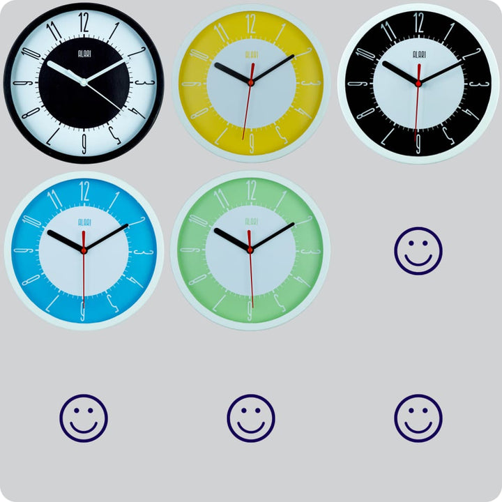 Jam Dinding Analog Polos Minimalis Alari Green JDALARAL1187GRN