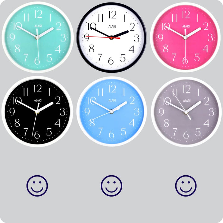 Jam Dinding Analog Polos Minimalis Alari Abu JDALARAL1252-1668ABU