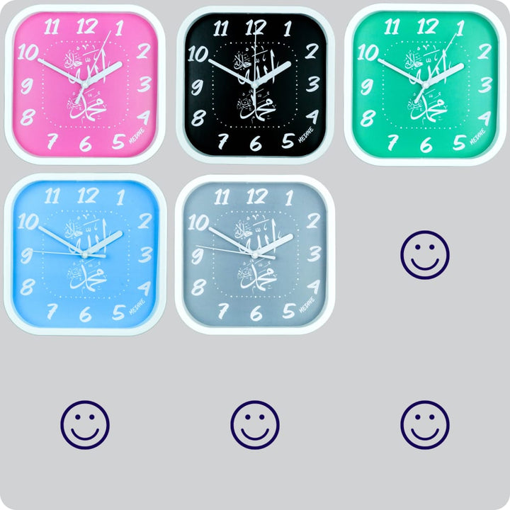 Jam Dinding Analog Kaligrafi Medine Abu JDMEDIMD1168-5454ABU