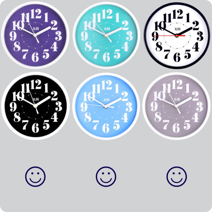 Jam Dinding Analog Polos Minimalis Alari Abu JDALARAL1251-1668ABU