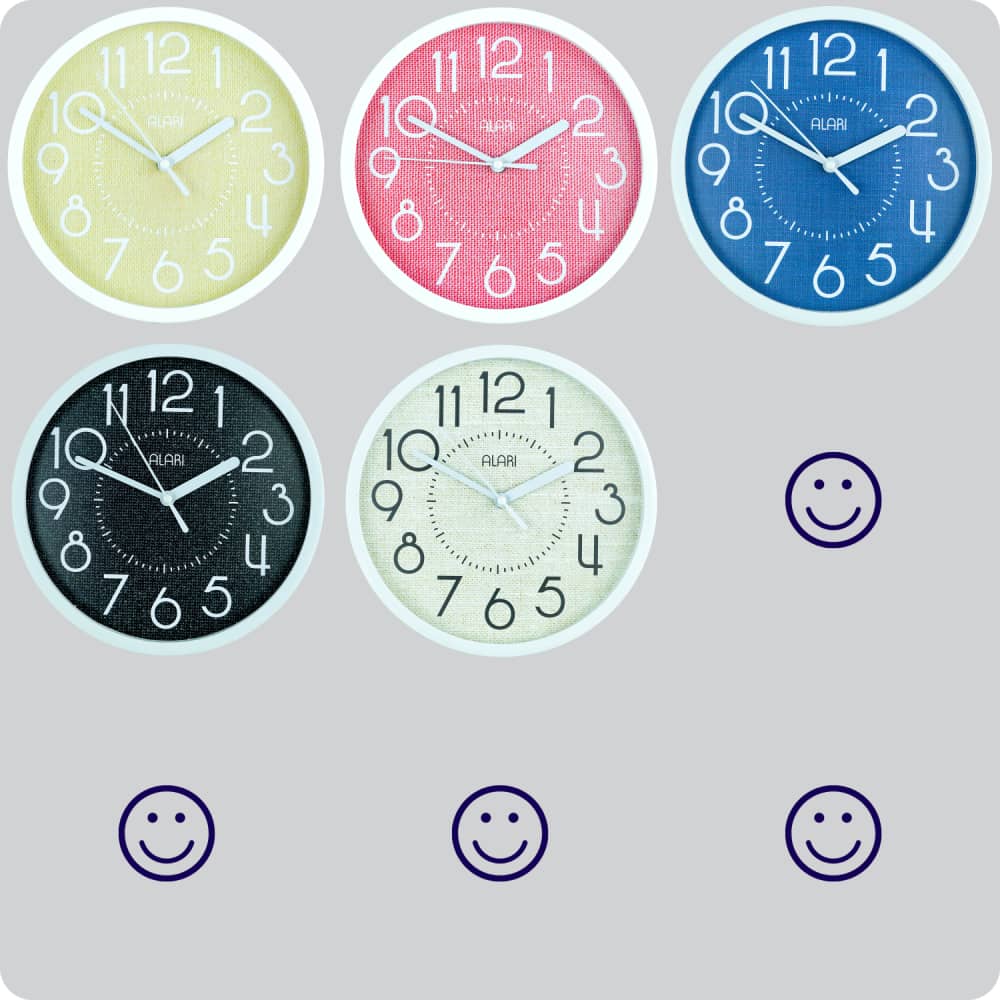 Jam Dinding Analog Polos Minimalis Alari Cream JDALARAL1208-1668CRE