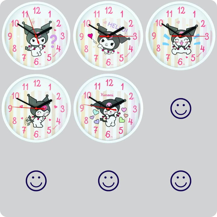 Jam Dinding Analog Karakter Anak Non Kuromi V4 JDNONNN2222-1668KURV4