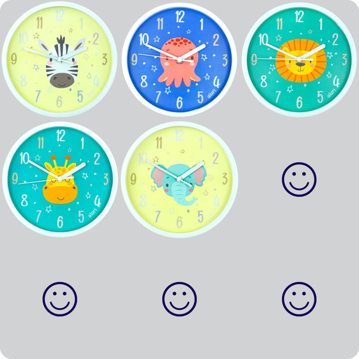 Jam Dinding Analog Karakter Anak Alari Elephant JDALARAL1919ELF