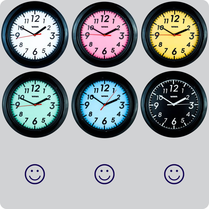 Jam Dinding Analog Polos Minimalis Wawa Black JDWAWAWW1122-888BLA