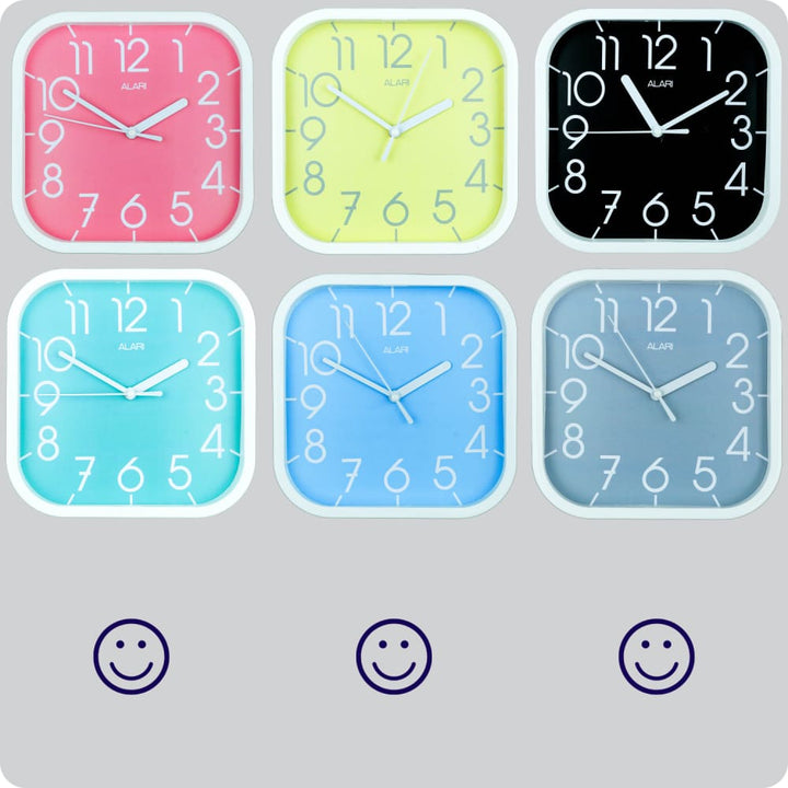 Jam Dinding Analog Polos Minimalis Alari Abu JDALARAL1112-5454ABU