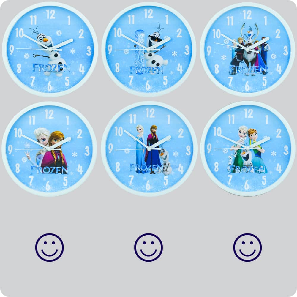 Jam Dinding Analog Karakter Anak No Brand Olaf JDNONNN1515FZOLF