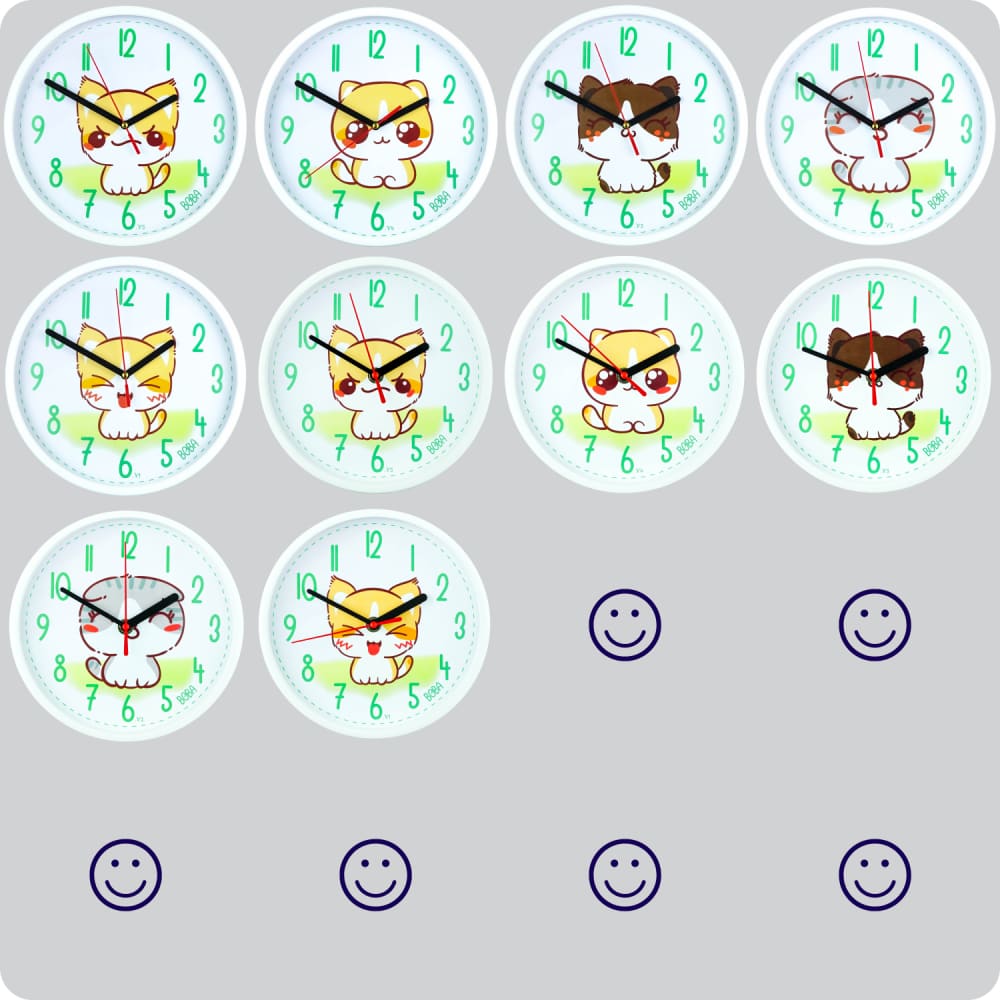 Jam Dinding Analog Karakter Anak Boba v1 JDBOBABB1106-1668V1