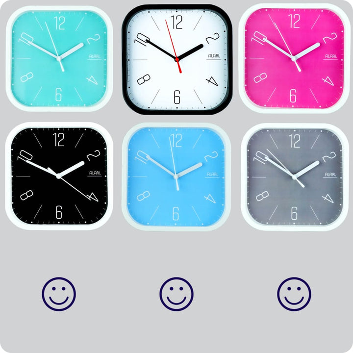 Jam Dinding Analog Polos Minimalis Alari Abu JDALARAL1230-5454ABU