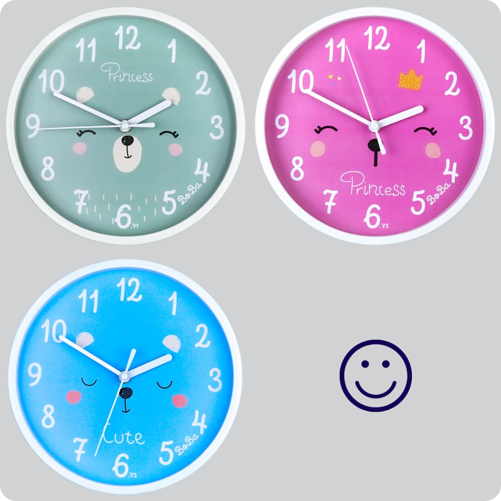 Jam Dinding Analog Karakter Anak Boba Blue JDBOBABB1178-1668BLUV2