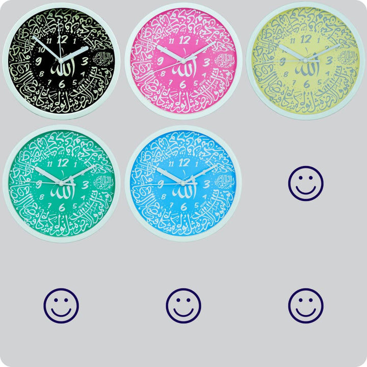 Jam Dinding Analog Kaligrafi Medine Blue JDMEDIMD2244BLU