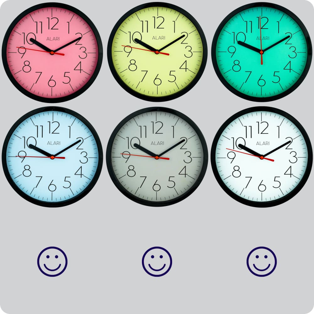 Jam Dinding Analog Polos Minimalis Alari Putih JDALARAL1188PUT