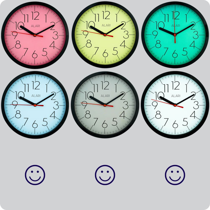 Jam Dinding Analog Polos Minimalis Alari Putih JDALARAL1188PUT