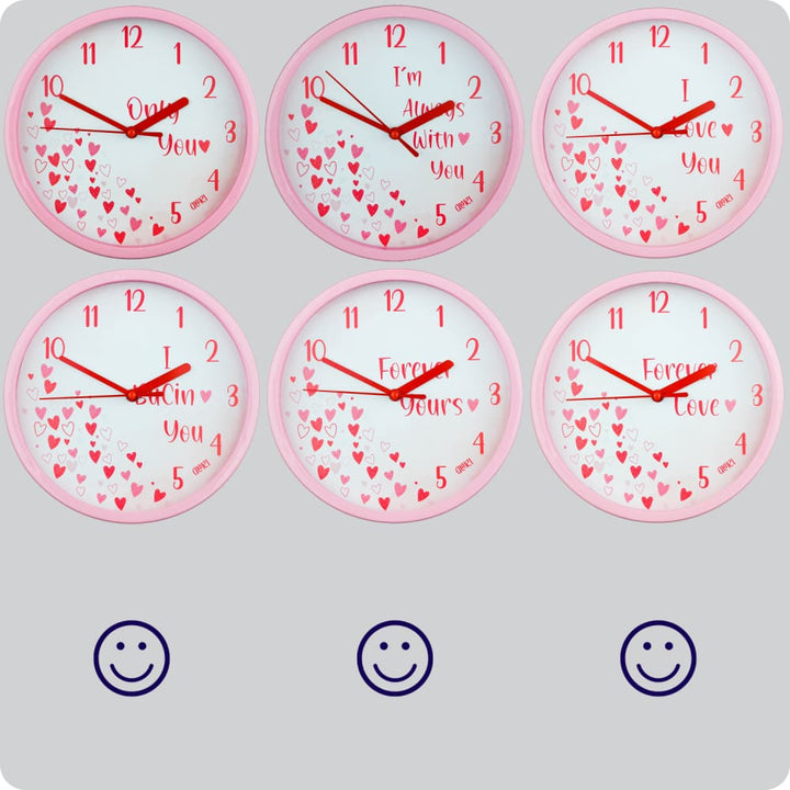 Jam Dinding Analog Bunga Alari Forever Love JDALARAL6868BUFLOV