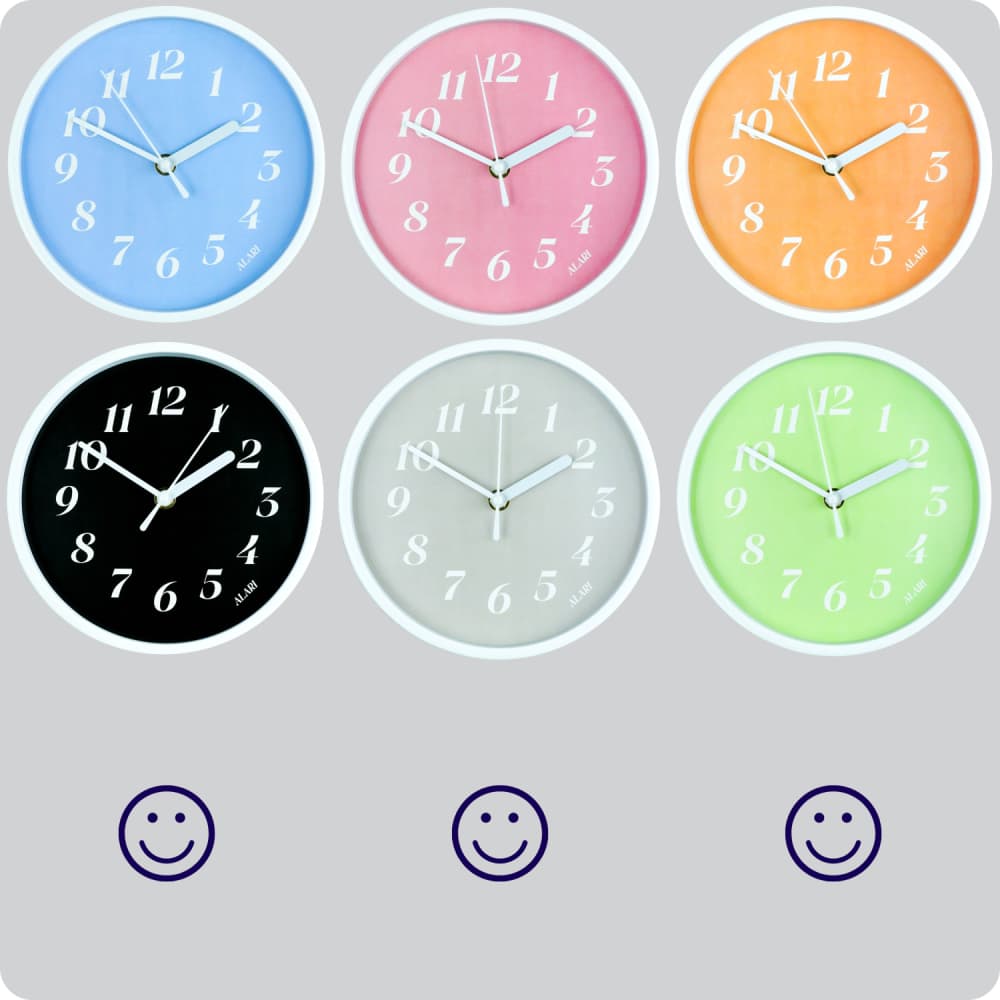 Jam Dinding Analog Polos Minimalis Alari Hijau JDALARAL1237-1668HIJ