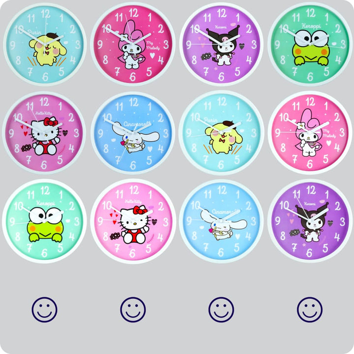 Jam Dinding Analog Karakter Anak Non Kuromi JDNONNN2202-1668KUR