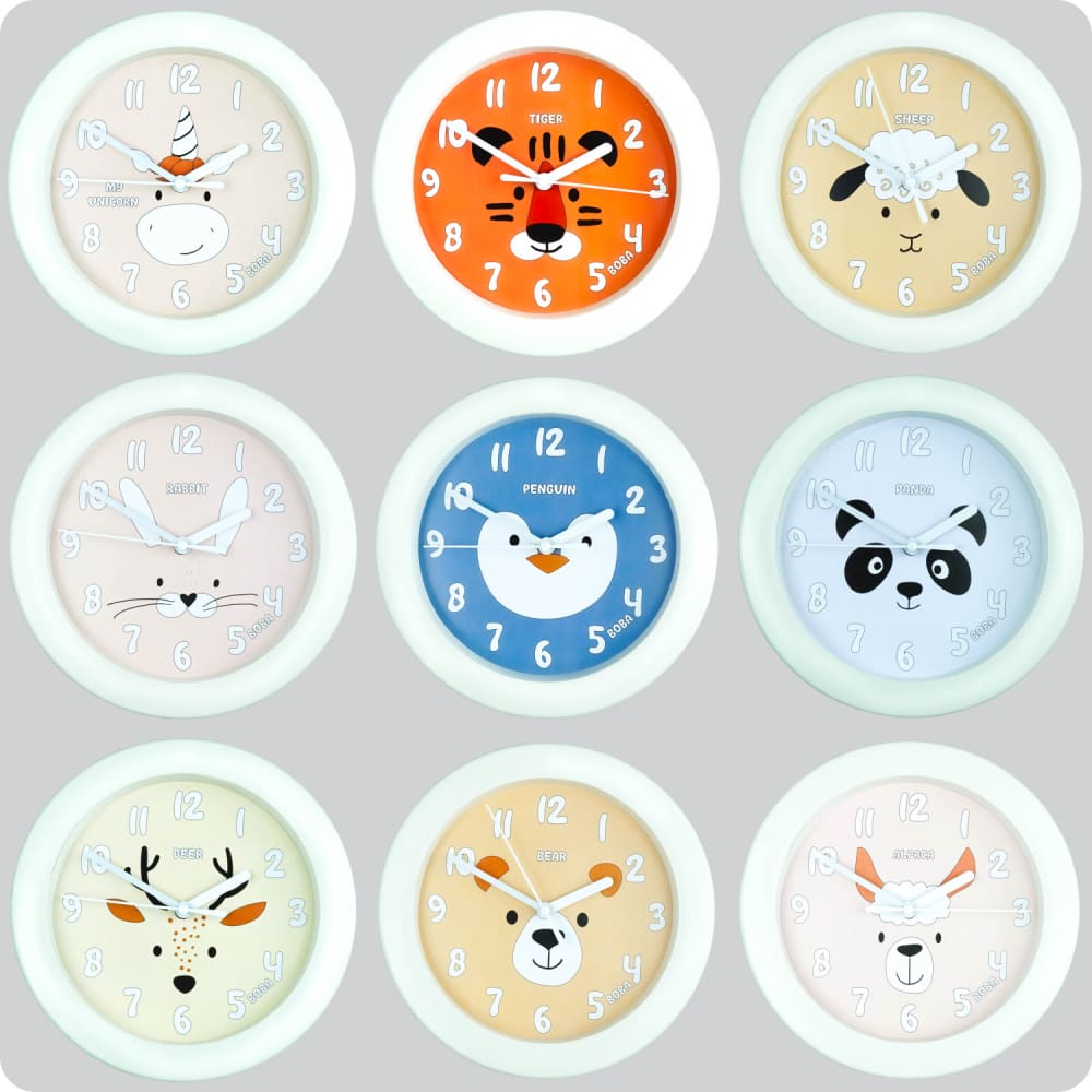 Jam Dinding Analog Karakter Anak Boba Alpaca JDBOBABB8585-805ALP