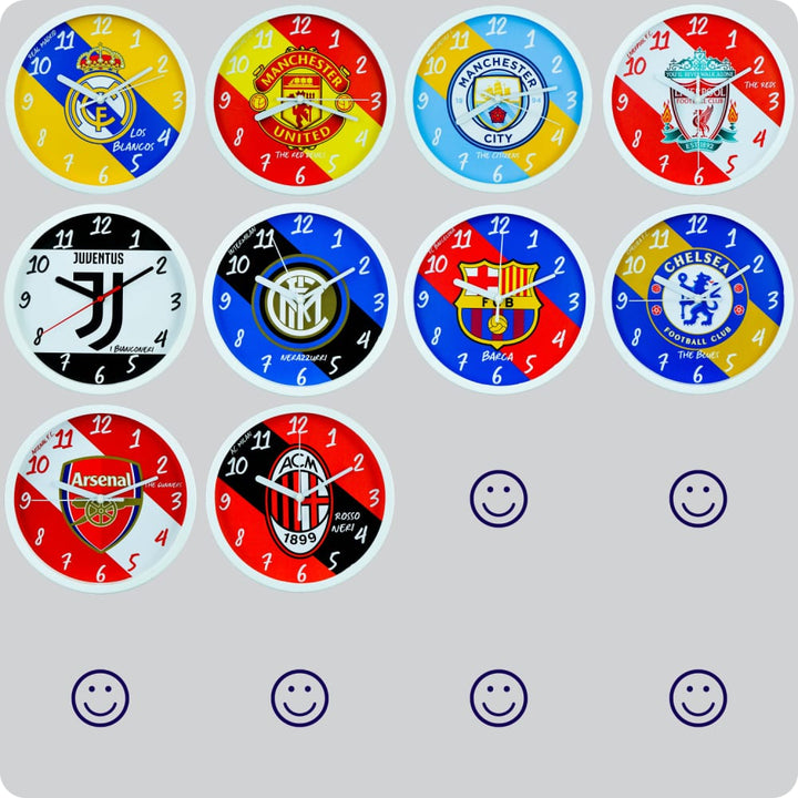 Jam Dinding Analog Bola No Brand AC Milan JDBOLNN3368ACM