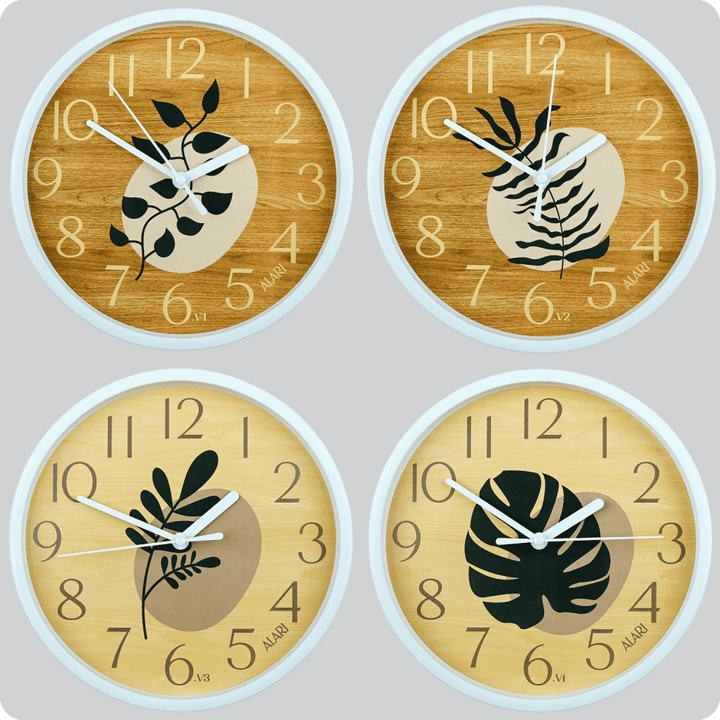 Jam Dinding Analog Bunga Alari Monsterra JDALARAL1194-1668V1MON