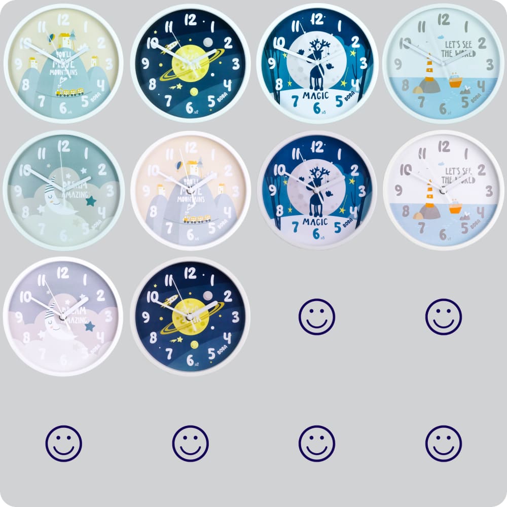 Jam Dinding Analog Karakter Anak Boba My Little Star JDBOBABB1160-1668LIT