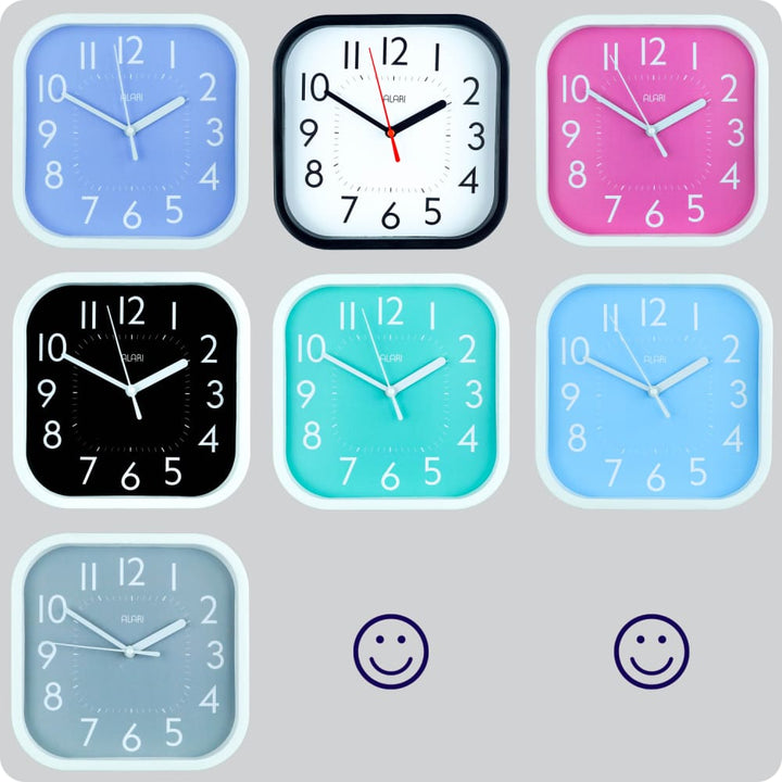 Jam Dinding Analog Polos Minimalis Alari Abu JDALARAL1209-5454ABU