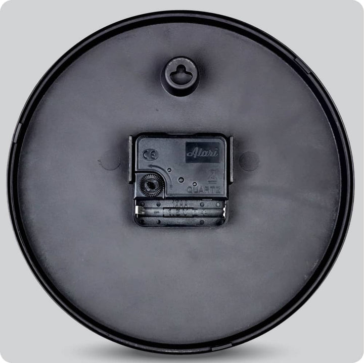 Jam Dinding Analog Polos Minimalis Alari Hitam Abu JDALARAL1172-1668ABU