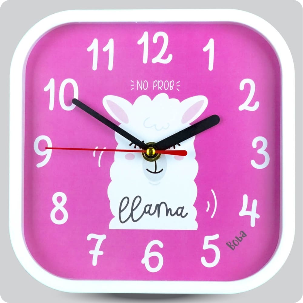 Jam Dinding Analog Karakter Anak Boba No Prob Llama JDBOBABB1102-5454LPRO