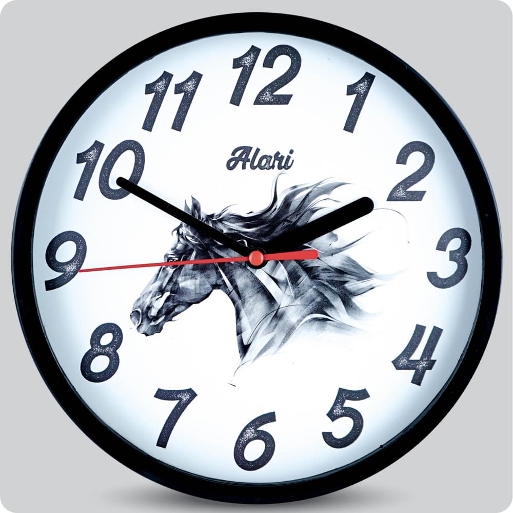 Jam Dinding Analog Animal Alari Kuda JDALARAL1137-1668KUD