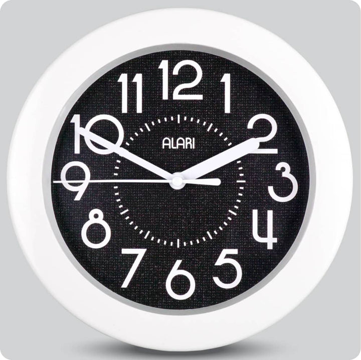 Jam Dinding Analog Polos Minimalis Alari Hitam JDALARAL1208-805HIT