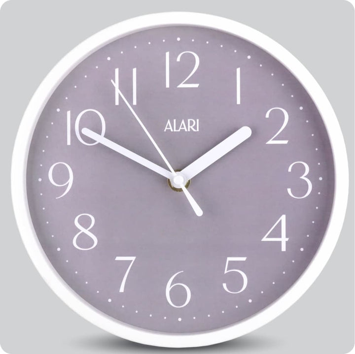 Jam Dinding Analog Polos Minimalis Alari Abu JDALARAL1252-1668ABU