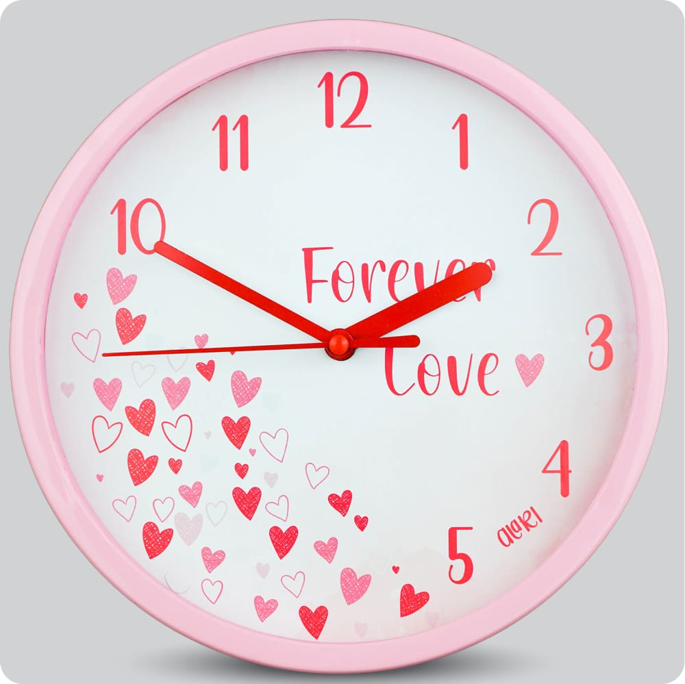 Jam Dinding Analog Bunga Alari Forever Love JDALARAL6868BUFLOV