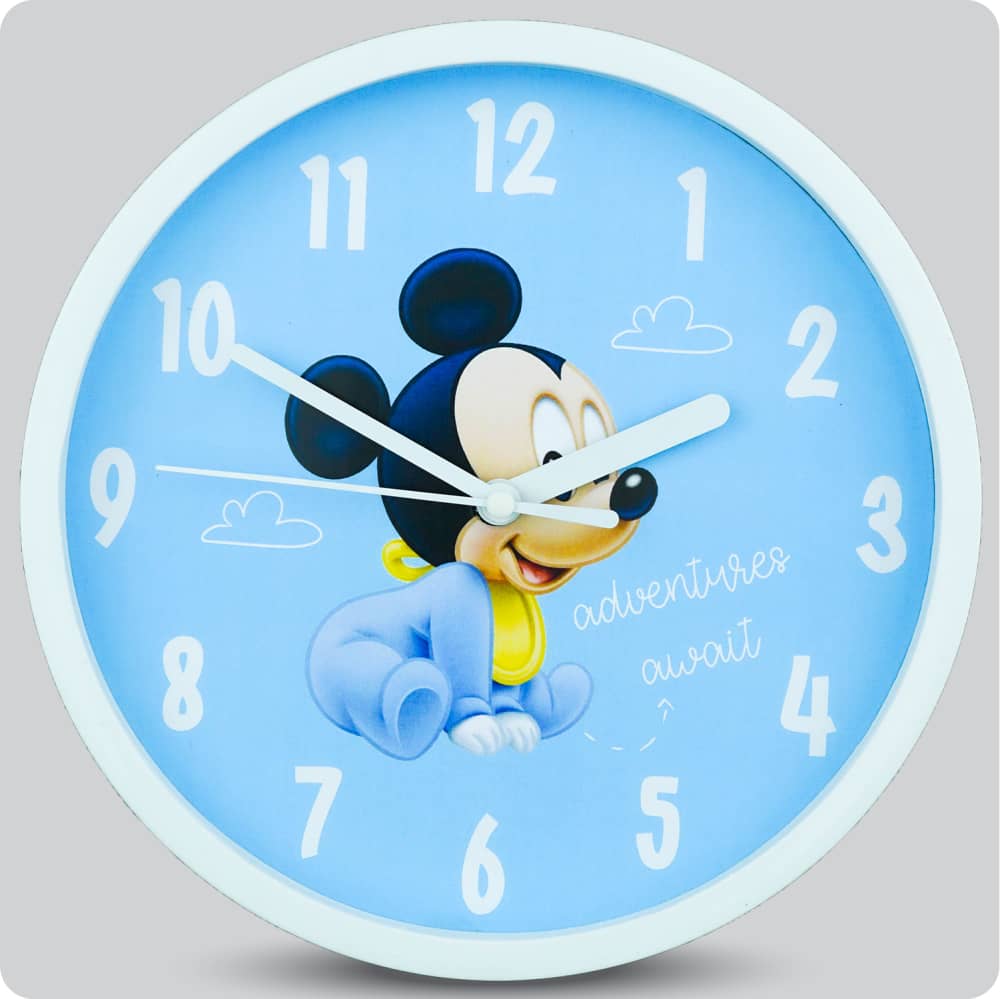 Jam Dinding Analog Karakter Anak No Brand Mickey Mouse JDNONNN1717BBMICKEY