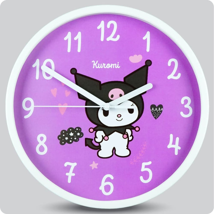 Jam Dinding Analog Karakter Anak Non Kuromi 25 Cm JDNONNN2202-168LKUR