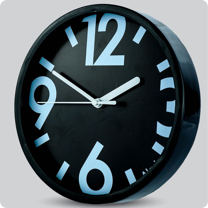 Jam Dinding Analog Polos Minimalis Alari Blue JDALARAL1118BLU