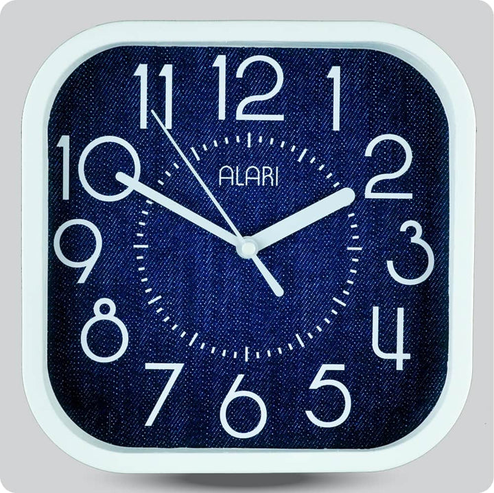 Jam Dinding Analog Polos Minimalis Alari Dark Blue JDALARAL1211-5454DBLU