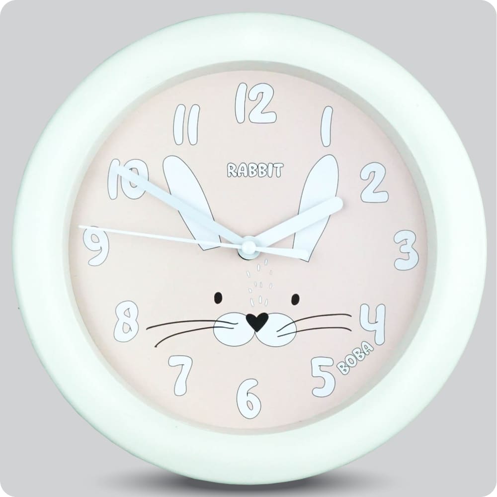 Jam Dinding Analog Karakter Anak Boba Rabbit JDBOBABB8585-805RAB