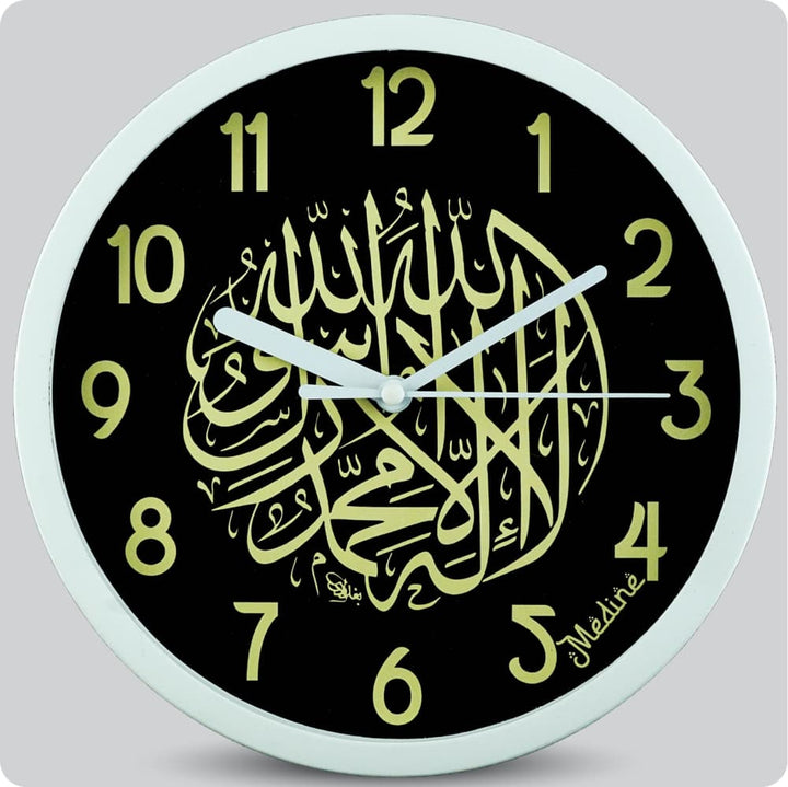 Jam Dinding Analog Kaligrafi Medine Hitam JDMEDIMD1223KMHIT