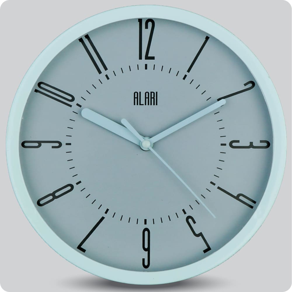 Jam Dinding Analog Polos Minimalis Alari Abu-Abu JDALARAL1155ABU