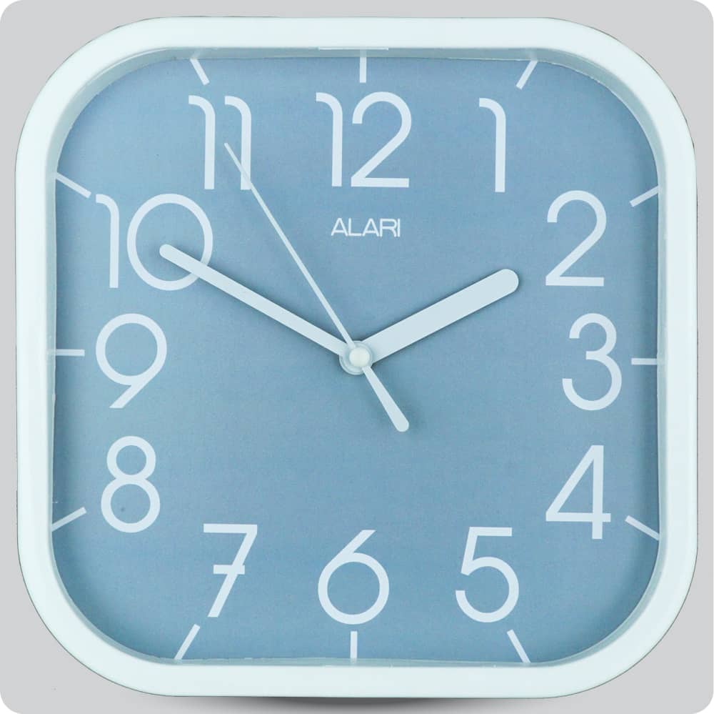 Jam Dinding Analog Polos Minimalis Alari Abu JDALARAL1112-5454ABU