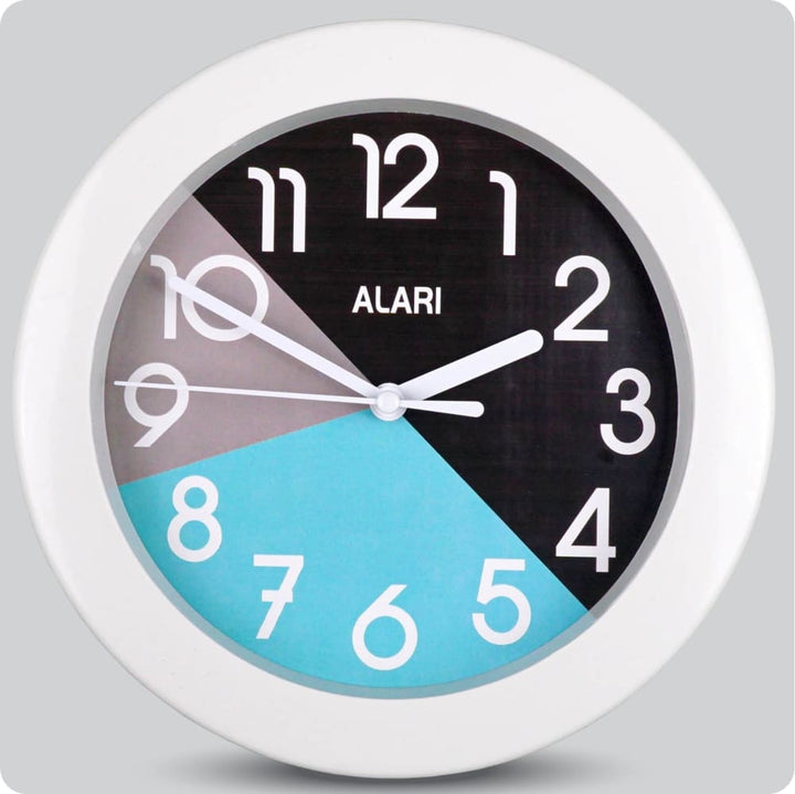 Jam Dinding Analog Polos Minimalis Alari Hitam JDALARAL1210-805HIT