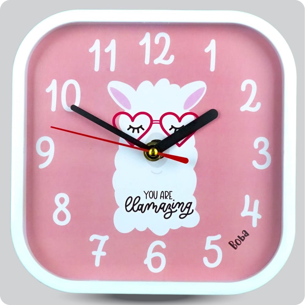 Jam Dinding Analog Karakter Anak Boba You Are Llamazing JDBOBABB1102-5454LYOU
