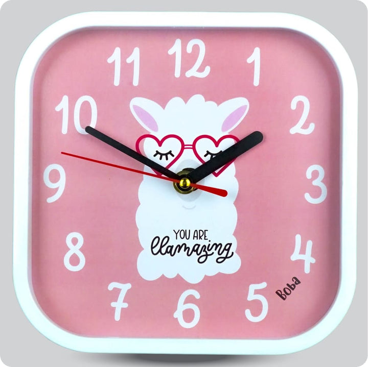 Jam Dinding Analog Karakter Anak Boba You Are Llamazing JDBOBABB1102-5454LYOU