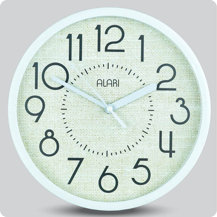 Jam Dinding Analog Polos Minimalis Alari Cream JDALARAL1208-1668CRE