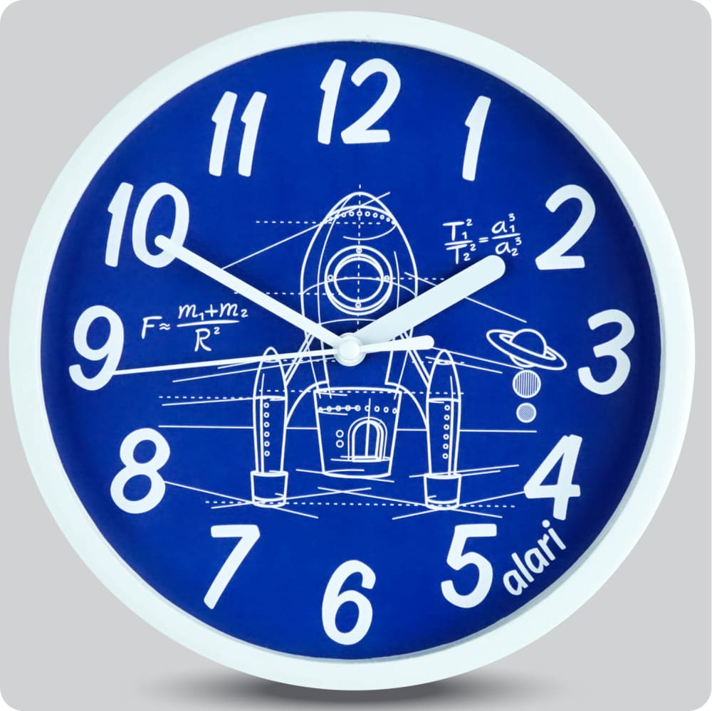 Jam Dinding Analog Karakter Anak Alari Rocket Scientist JDALARAL1229-1668ROC