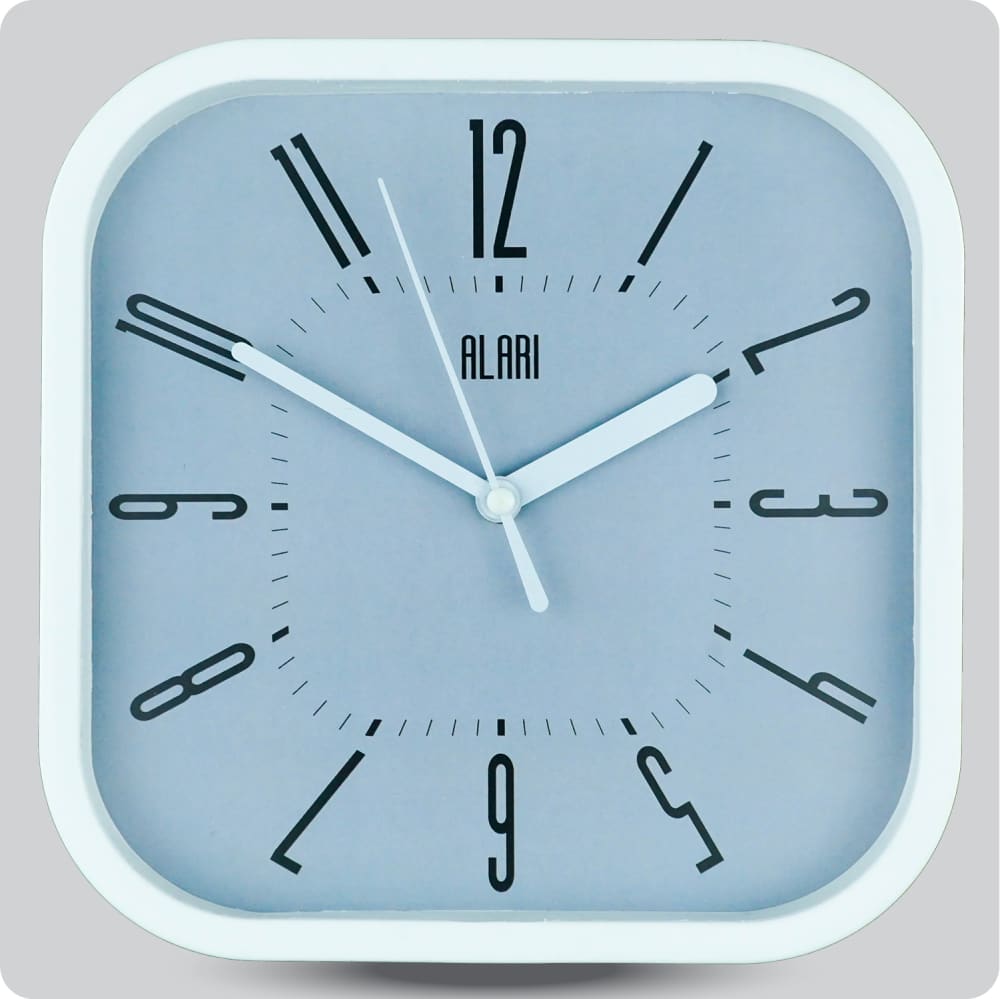 Jam Dinding Analog Polos Minimalis Alari Abu JDALARAL1155-5454ABU