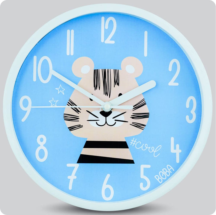Jam Dinding Analog Animal Boba Tiger JDBOBABB1313SVATIG